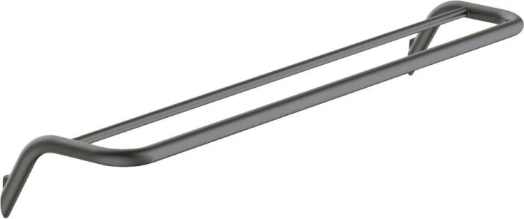 Wieszak na ręcznik podwójny ścienny titanium Silia Deante