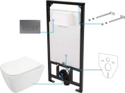 Zestaw WC podtynkowy 6 w 1 Hiacynt New Deante