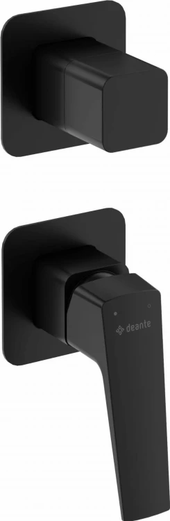 Bateria prysznicowa z przełącznikiem natrysku nero czarna Blur Deante