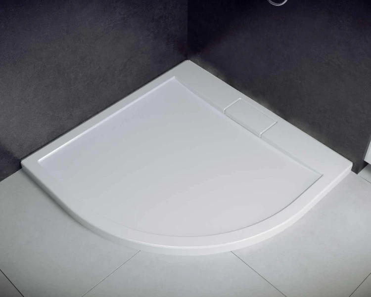 Brodzik półokrągły Besco AXIM ULTRASLIM 90x90x4,5