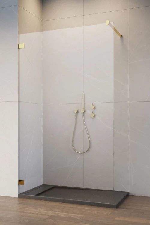 Kabina Radaway Essenza Pro Gold Walk-in II 160x200