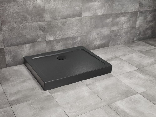 Brodzik prostokątny Radaway Doros D Compact 110x90 Stone czarny