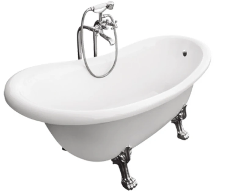 Wanna wolnostojąca Besco OTYLIA 170x77 cm łapy chrom