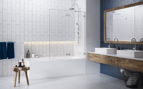 Parawan nawannowy Radaway Euphoria PND 130x150 prawy szkło przejrzyste