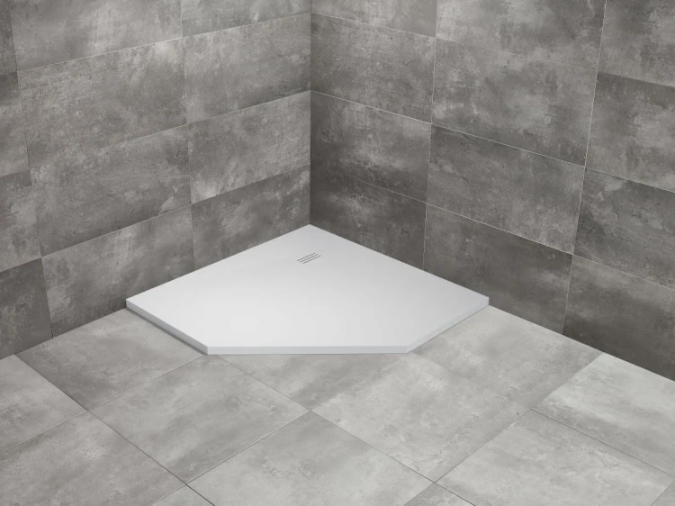 Brodzik pięciokątny Kyntos PT 80x80 biały Radaway