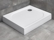 Brodzik prostokątny Radaway Delos D z obudową 100x75 prawy