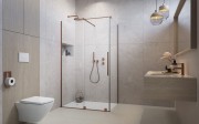 Kabina prysznicowa Furo Brushed Copper KDJ Radaway lewa