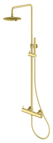 Zestaw prysznicowy termostatyczny złoty Axel Gold KOHLMAN QW273AGD
