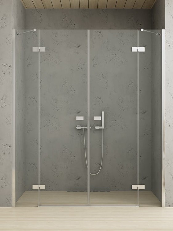 Drzwi prysznicowe New Trendy Reflexa 160x200 szkło czyste