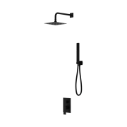 Podtynkowy zestaw prysznicowy z deszczownicą Aquila Matt Black Lavita