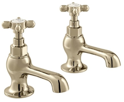 Para baterii umywalkowych Axbridge Cross nikiel polerowany Vado