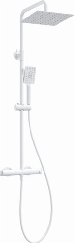 Deszczownica z baterią prysznicową termostatyczną biała Therm Deante