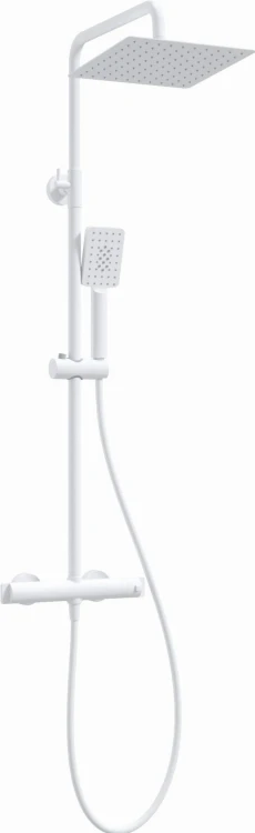 Deszczownica z baterią prysznicową termostatyczną biała Therm Deante