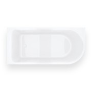 Wanna narożna invelia v220xllwh 170x80 cm montaż lewostronny korek klik klak biały