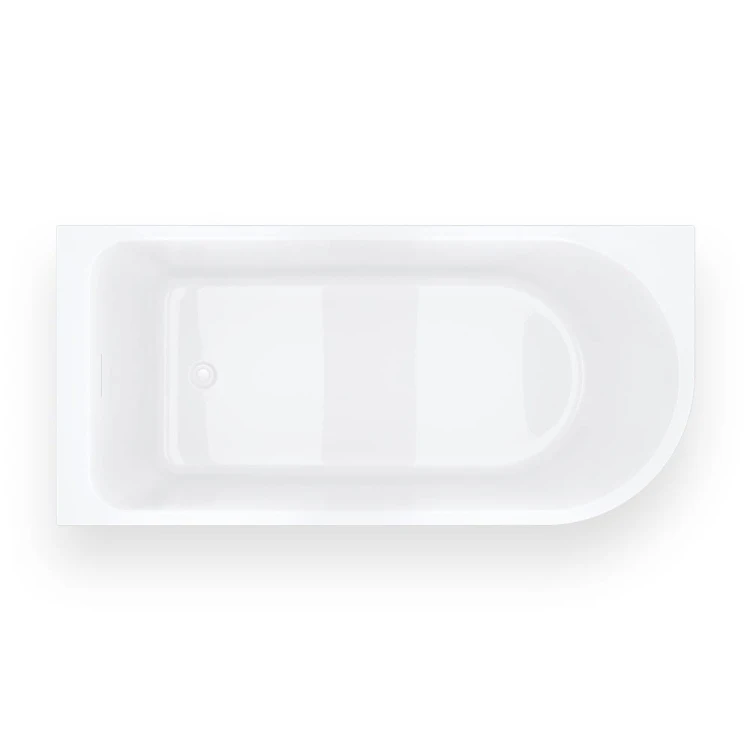 Wanna narożna invelia v220xllwh 170x80 cm montaż lewostronny korek klik klak biały