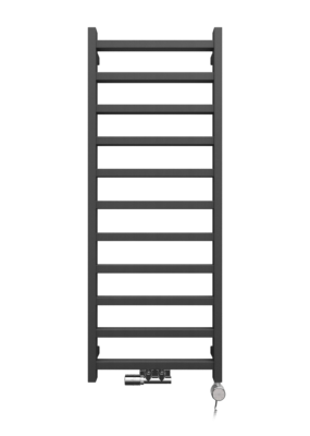 Grzejnik łazienkowy dekoracyjny LUNGO METALIC GREY 132x50 LaVita