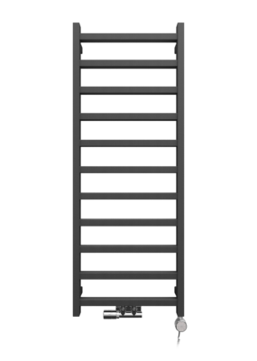 Grzejnik łazienkowy dekoracyjny LUNGO METALIC GREY 132x50 LaVita