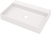 Umywalka granitowa nablatowa alabaster Correo Deante