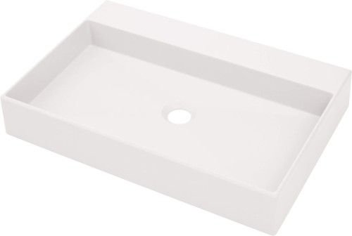 Umywalka granitowa nablatowa alabaster Correo Deante