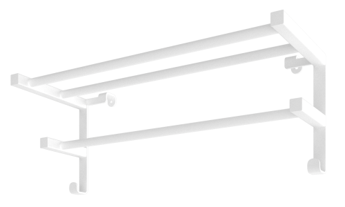 Półka grzejnikowa HF Sheffield 52x20,4 round biały mat Hygge Family