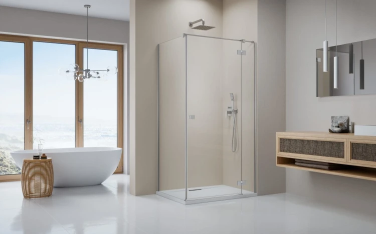 Kabina prysznicowa Radaway Essenza Brushed Nickel KDJ prawa