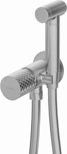 Bateria bidetowa podtynkowa stal szczotkowana Silia Hexa Deante