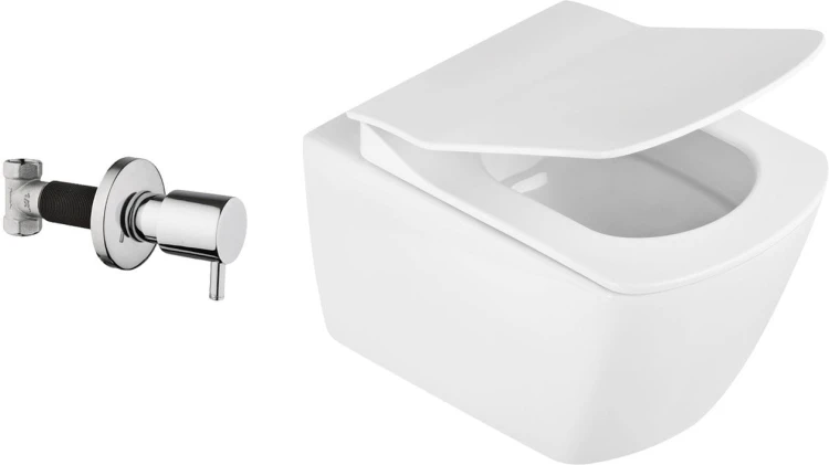 Miska WC z funkcją bidetu z zaworem podtynkowym Anemon Zero Deante