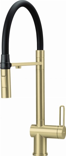 Bateria kuchenna z podłączeniem do filtra wody złoto szczotkowane Magnetic Deante