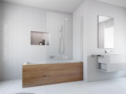 Parawan nawannowy Radaway Essenza PND I 120x152 prawy przejrzysty