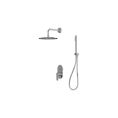 Podtynkowy zestaw prysznicowy z deszczownicą Cetus Chrome Lavita
