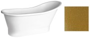 Wanna wolnostojąca Besco GLORIA GLAM 150x66 złota