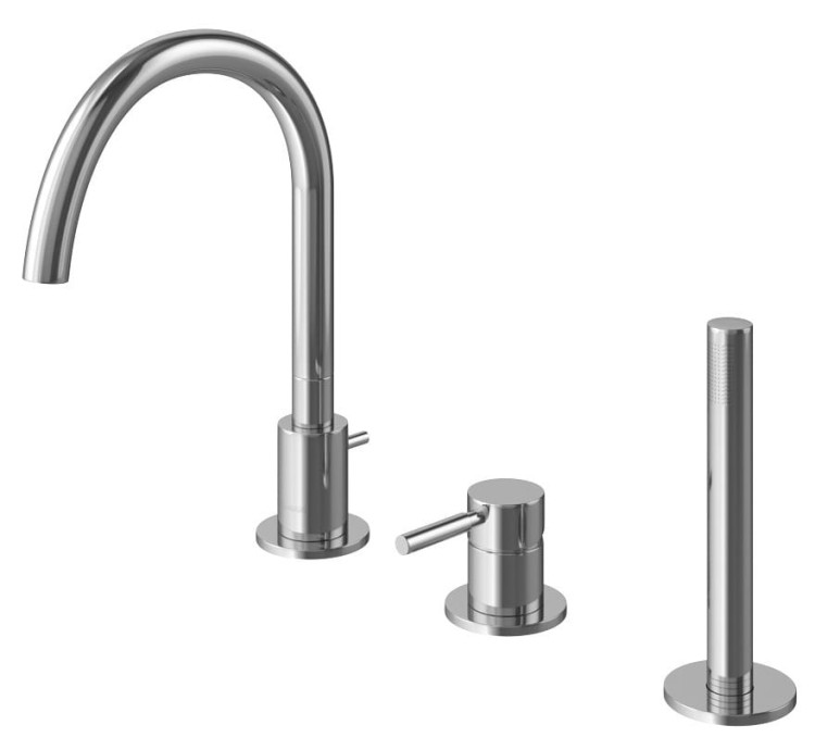 Bateria wannowa 3-otworowa KOHLMAN Roxin QB241RN