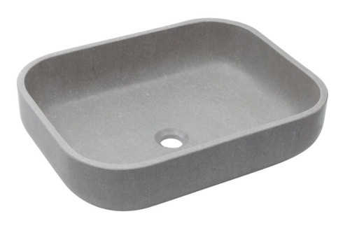 Umywalka kamienna nablatowa Galeras AD naturalnie szary marmur