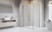 Kabina prysznicowa Radaway Idea 8 Brushed Gold KDJ lewa