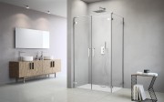 Kabina Radaway Arta DWD+S 80x90x200 lewa, szkło przejrzyste 40L+40R