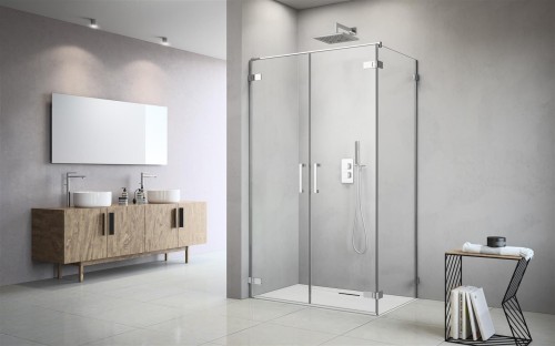 Kabina Radaway Arta DWD+S 80x90x200 lewa, szkło przejrzyste 40L+40R