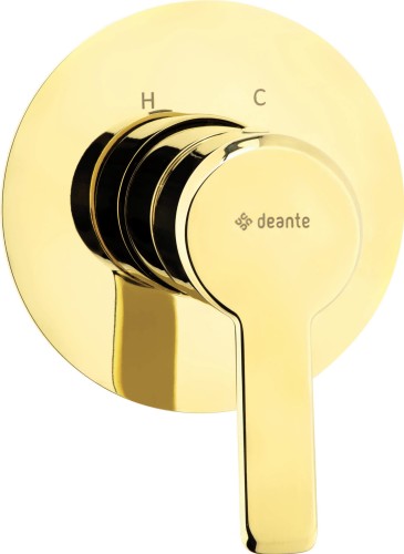 Bateria prysznicowa podtynkowa Arnika Deante złota