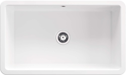 Zlewozmywak ceramiczny 1-komorowy biały Lumi Deante