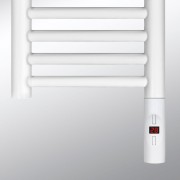 Grzałka elektryczna H+E biała Radeco z kablem lub maskownicą