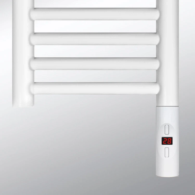 Grzałka elektryczna H+E biała Radeco z kablem lub maskownicą