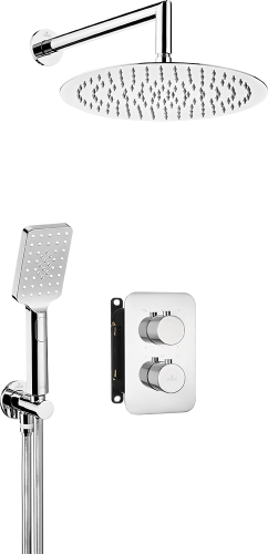 Deante Box Komplet z boxem podtynkowym termostatycznym okrągły