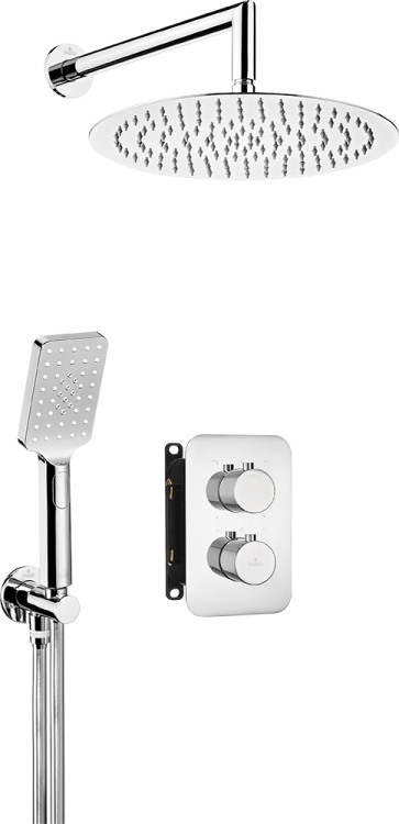 Deante Box Komplet z boxem podtynkowym termostatycznym okrągły