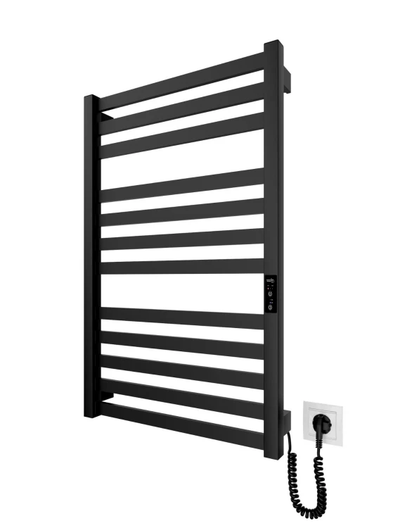 Grzejnik elektryczny suchy HF Oxford 77x53 czarny mat Hygge Family