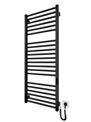 Grzejnik elektryczny suchy HF Derby 117x53 czarny mat Hygge Family