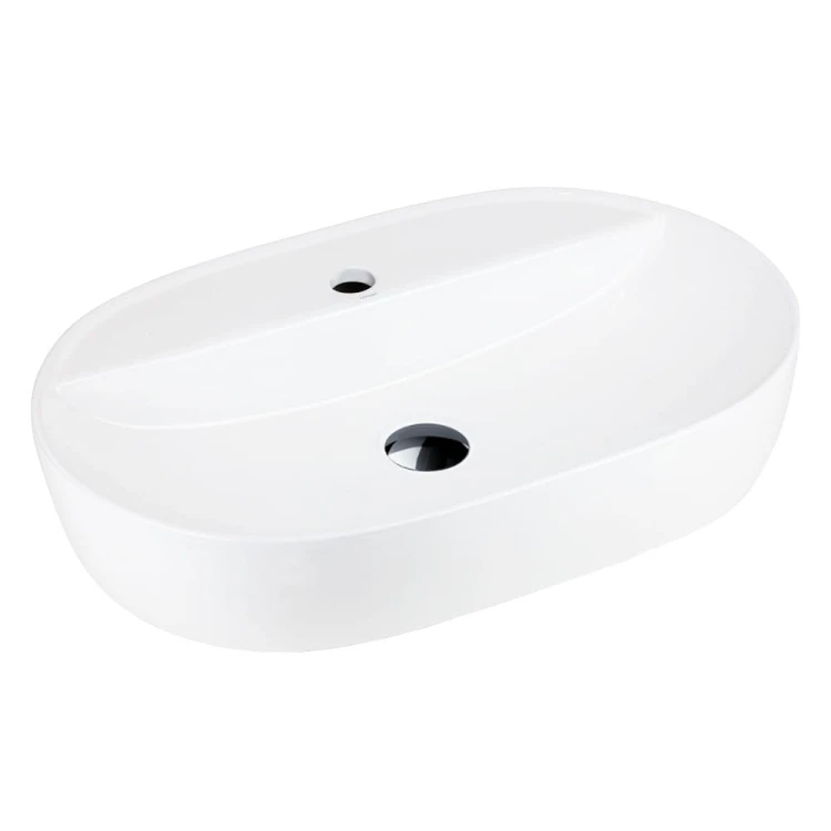 Umywalka nablatowa olvena uc5658bl 600x400x120mm otwór na baterię czarny korek