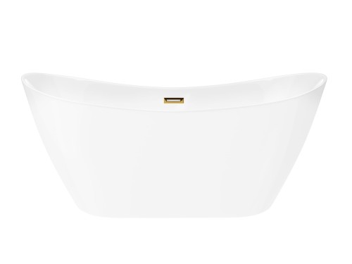 Wanna wolnostojąca corsan e043 nauti 170 cm z wykończeniem złotym