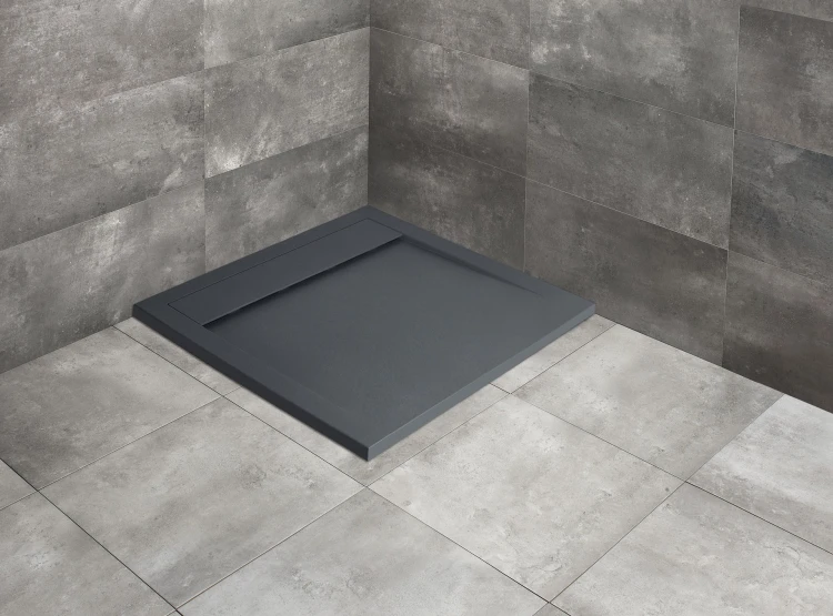 Brodzik kwadratowy Teos C 100x100 antracytowy Radaway