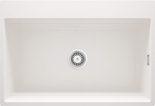 Zlewozmywak granitowy magnetyczny 1-komorowy alabaster Magnetic Deante