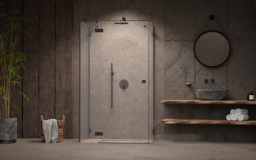 Kabina prysznicowa Essenza Pro Brushed GunMetal KDJ+S Radaway lewa