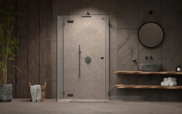 Kabina prysznicowa Essenza Pro Brushed GunMetal KDJ+S Radaway lewa